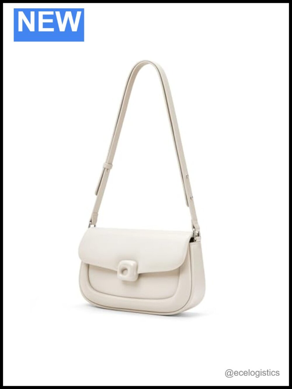 Leather Purse for Women Small Trendy Structured Crossbody Clutch Adjustable